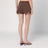 Cotton brown flared trousers