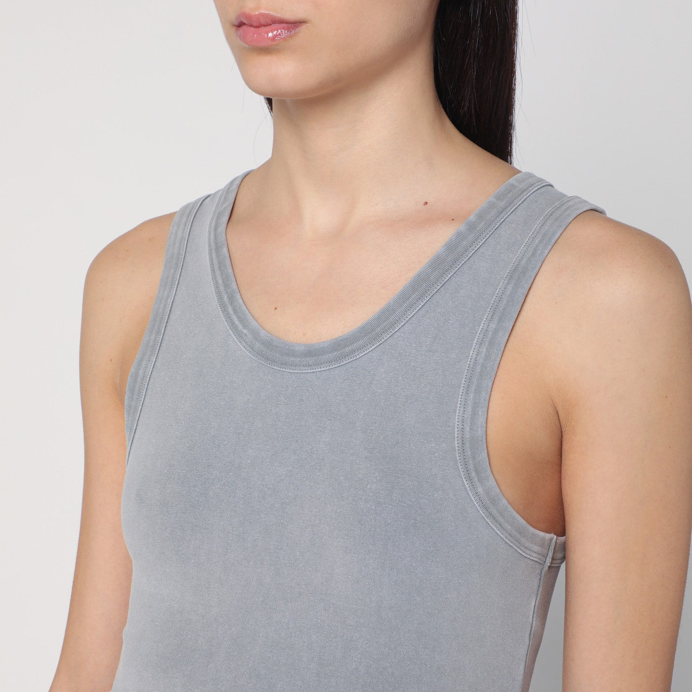 Canotta grigia in cotone