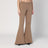 Pantalone a zampa beige in cotone