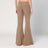 Pantalone a zampa beige in cotone