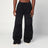 Pantalone cargo nero in cotone