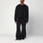 Pantalone cargo nero in cotone