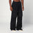 Pantalone cargo nero in cotone