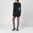 Mini black dress in nylon blend