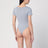 Grey nylon-blend bodysuit
