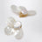 Fada white earrings