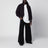 Wide charcoal black jeans in heavyweight denim