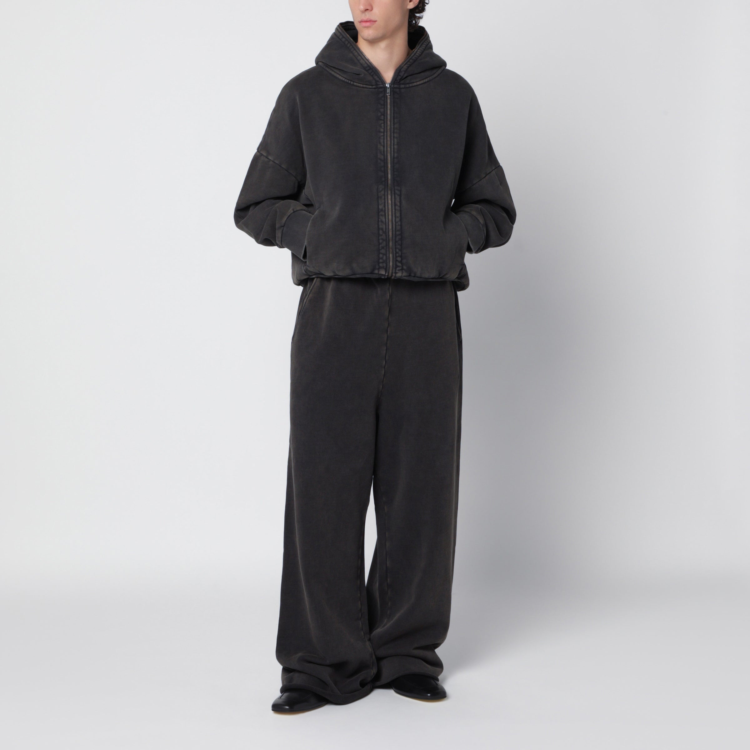 Entire Studios Eternal Zip hoodie in washed black | TheDoubleF