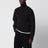 High Neck Zip sweater in ribbed wool blend