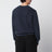 Pod crew-neck sweatshirt in washed navy blue
