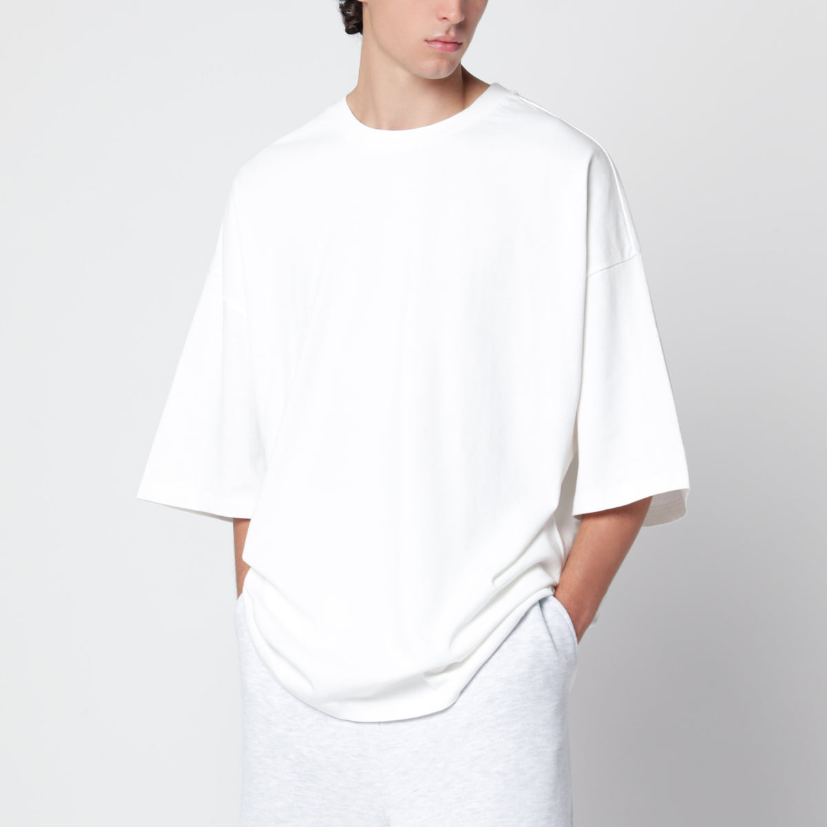 Heavy Boxy T-Shirt aus weißer Baumwolle