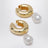 Pearl gold earrings