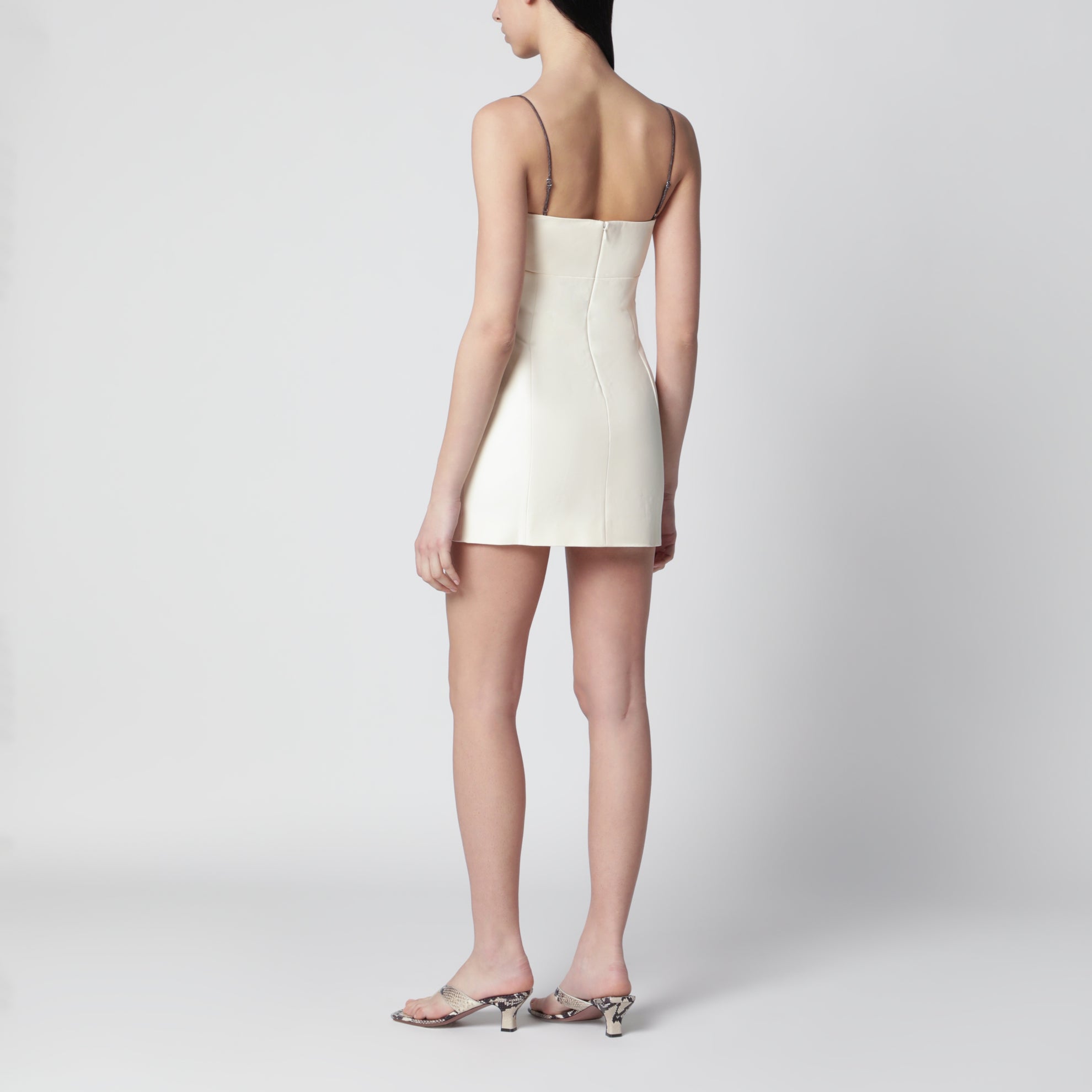 Mini abito con spalline in cotone