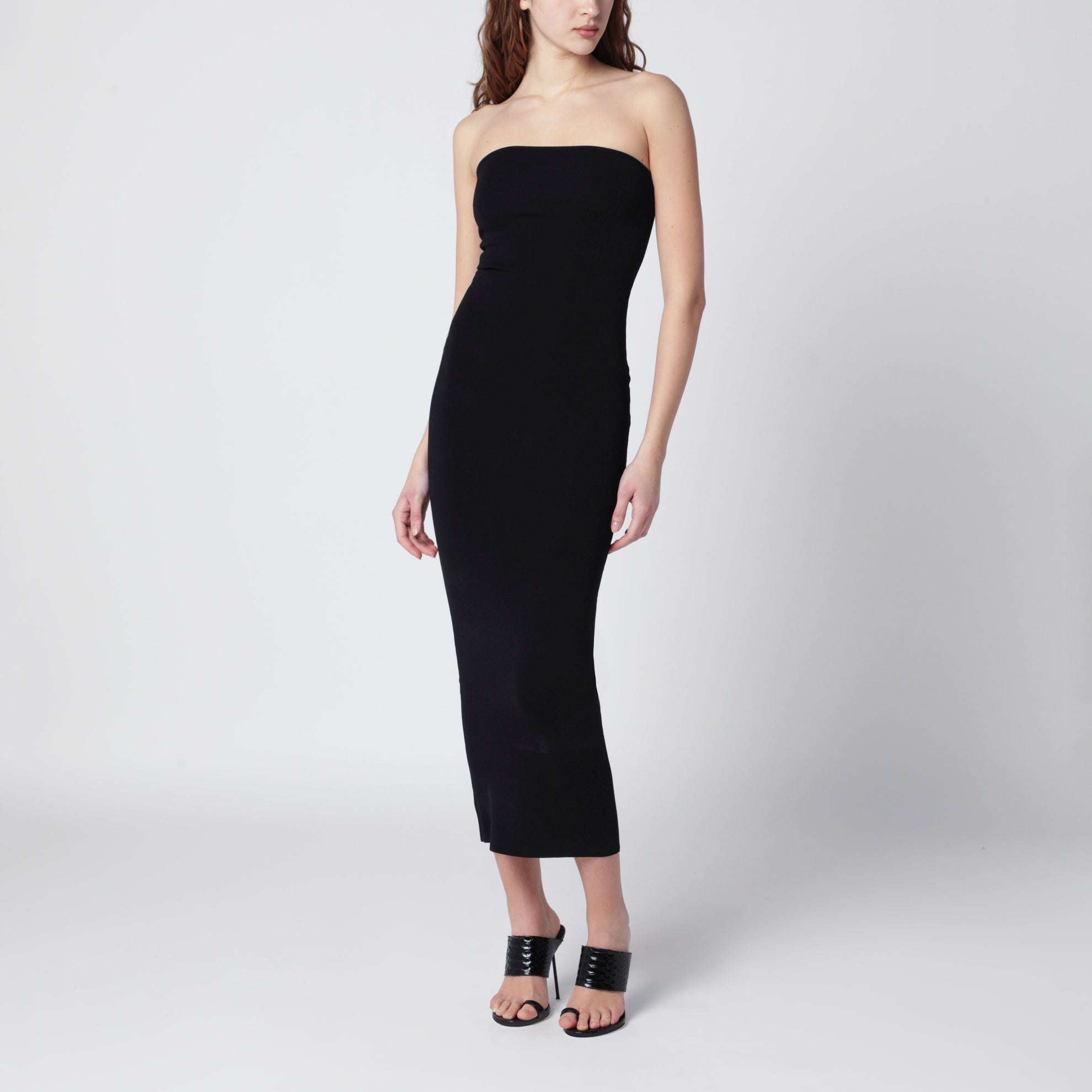 Black strapless midi dress Black strapless midi dress
