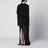 Long semi-sheer black dress