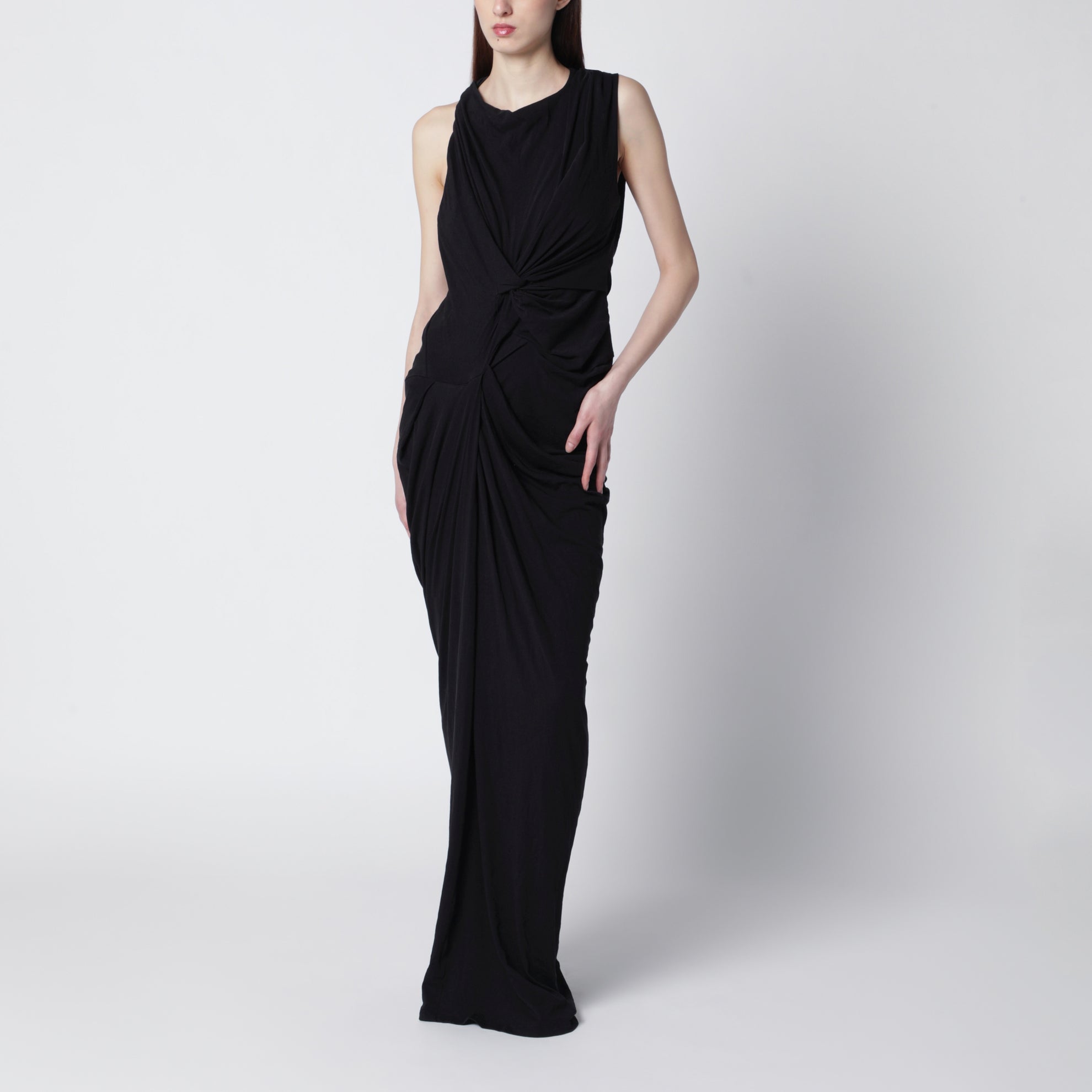 Oaklyn long dress in soot color