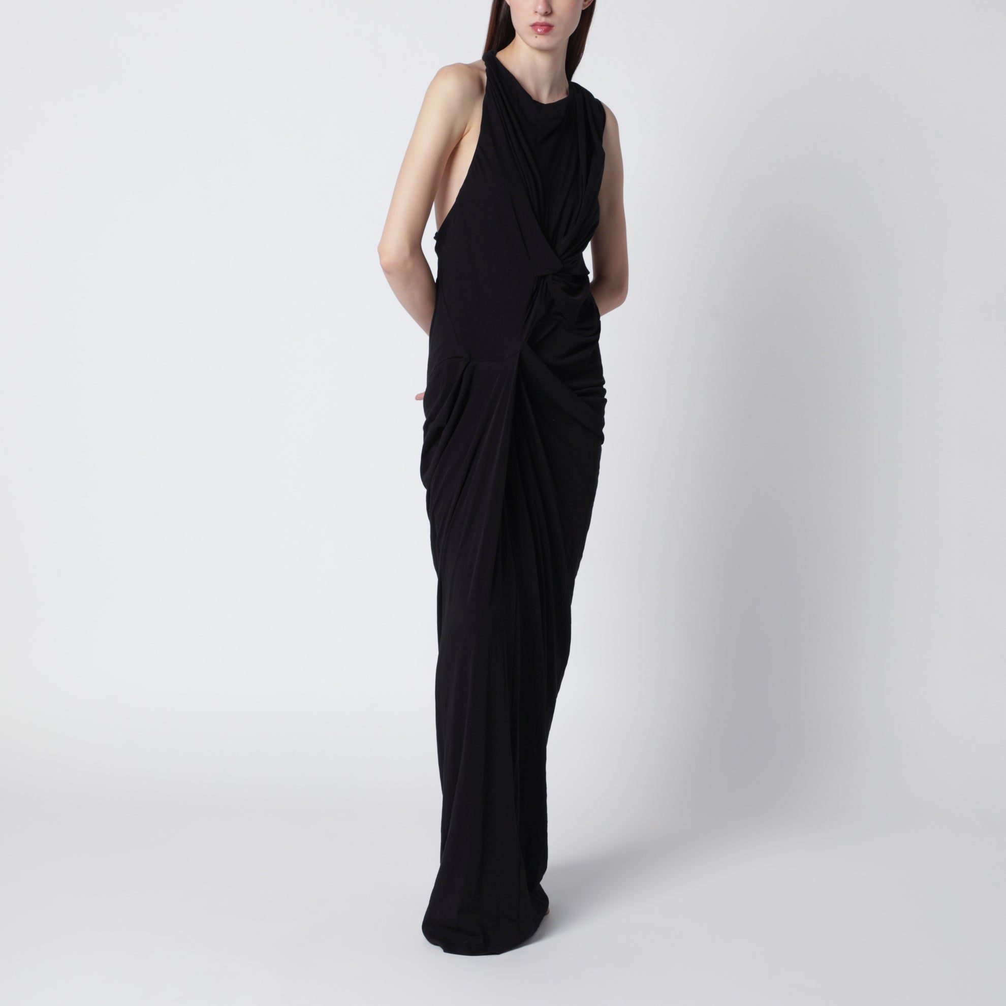 Oaklyn long dress in soot color