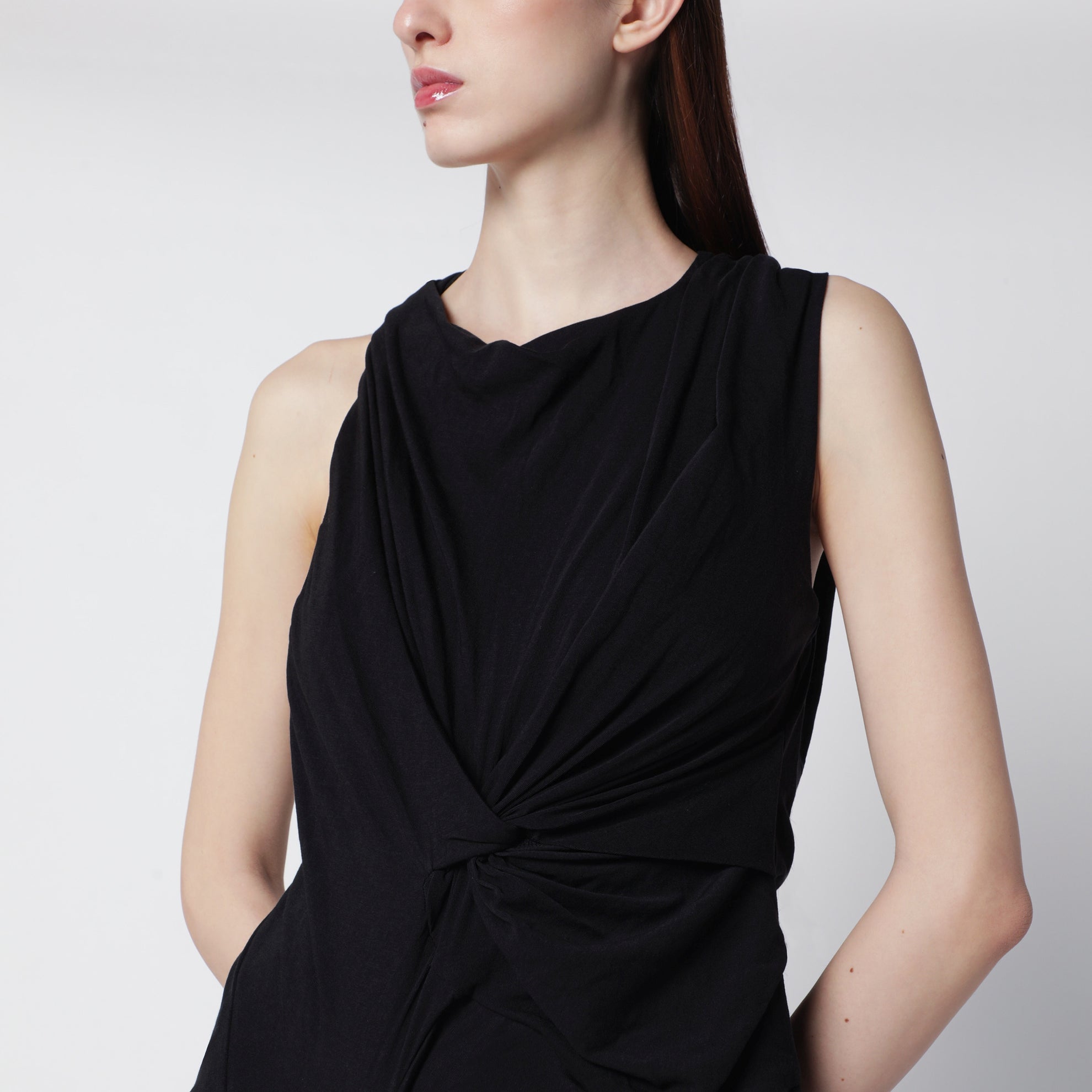 Oaklyn long dress in soot color