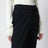 Pantalon cropped évasé en mélange de laine noir