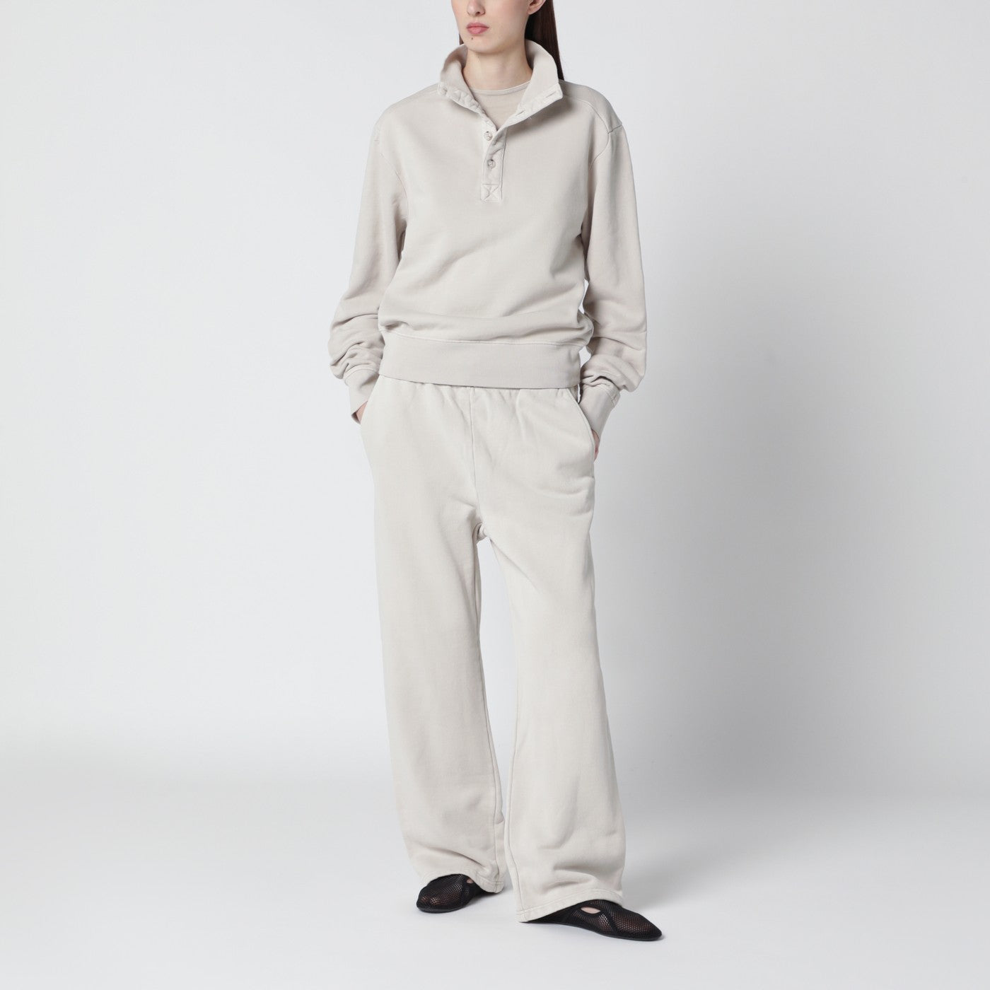 Pantalone jogging bianco vintage