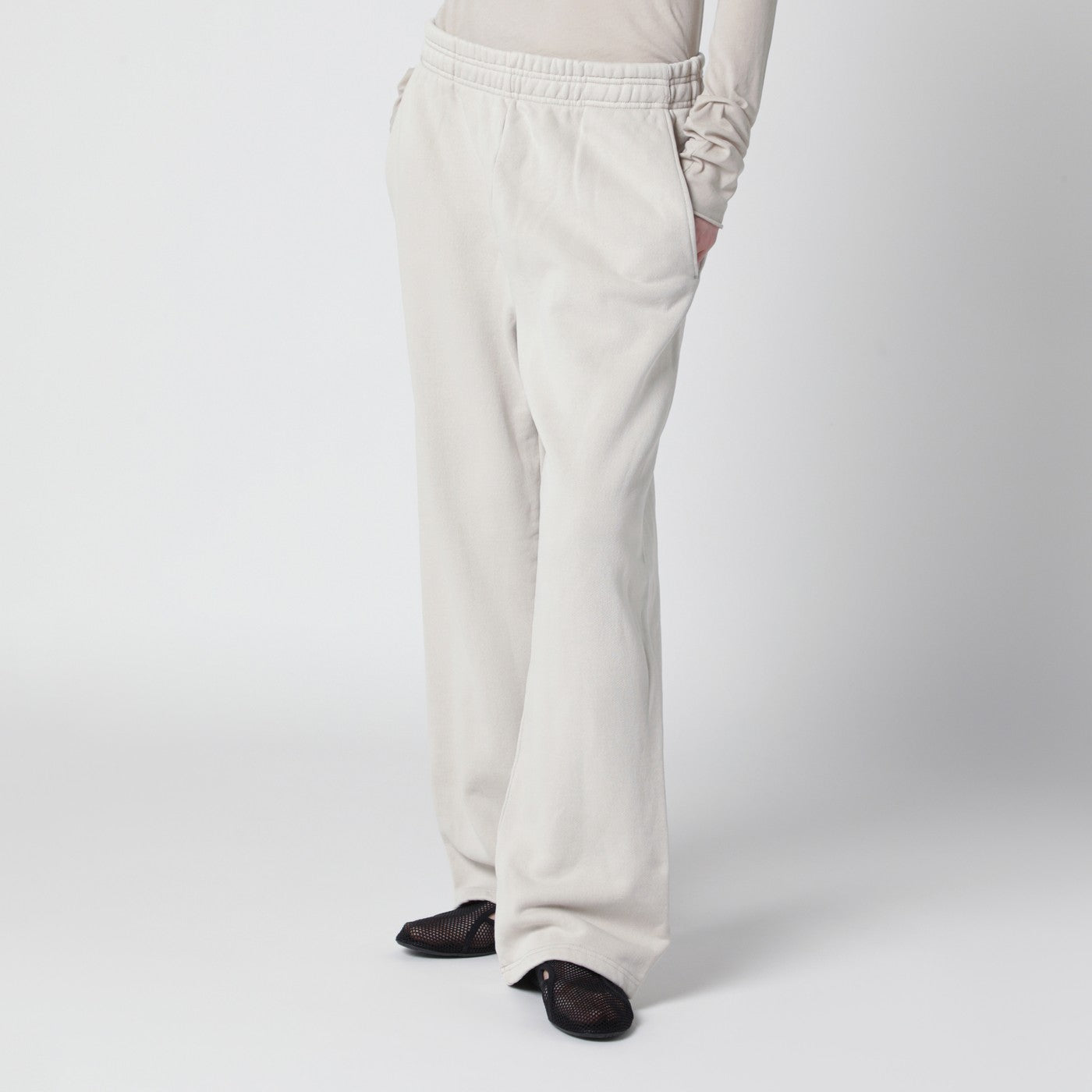 Pantalone jogging bianco vintage