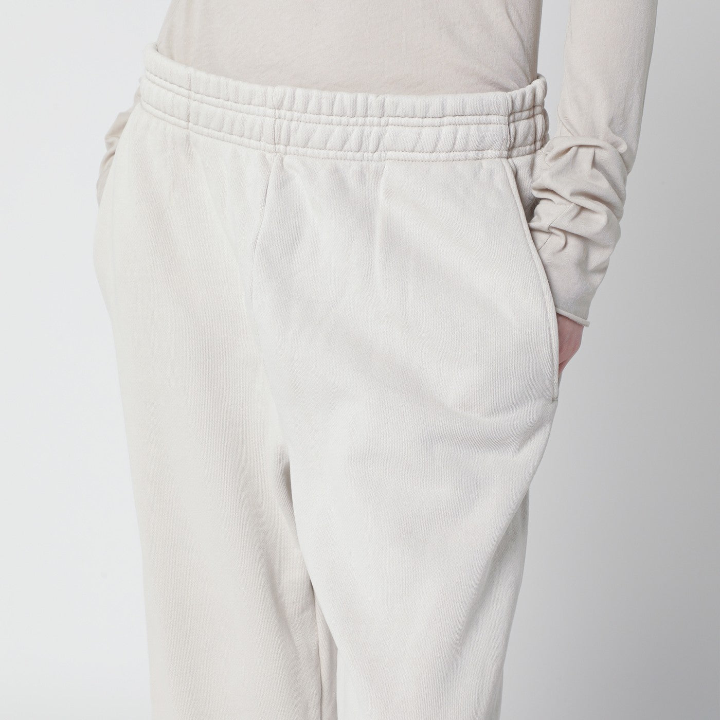 Pantalone jogging bianco vintage