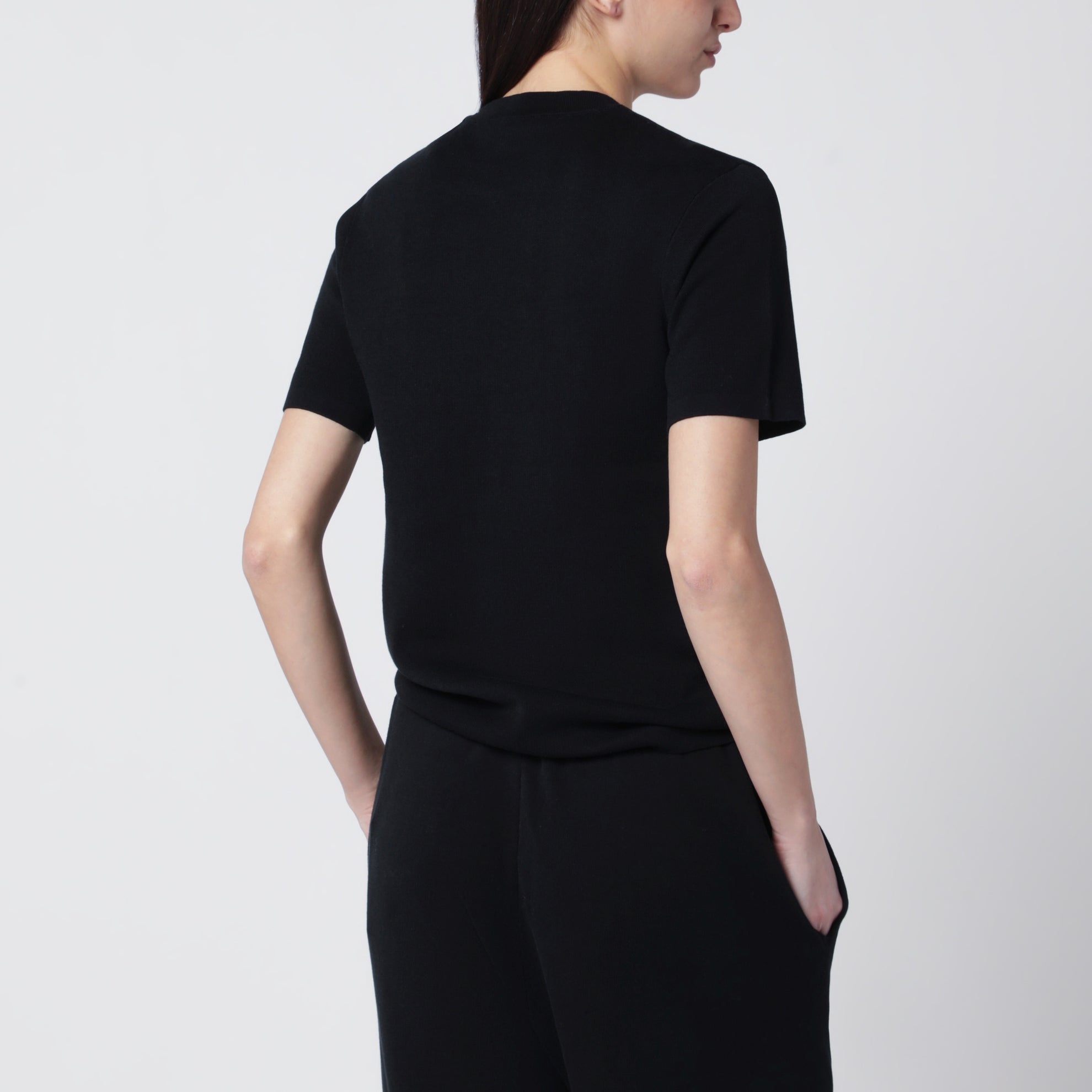 T-shirt in cotone nera