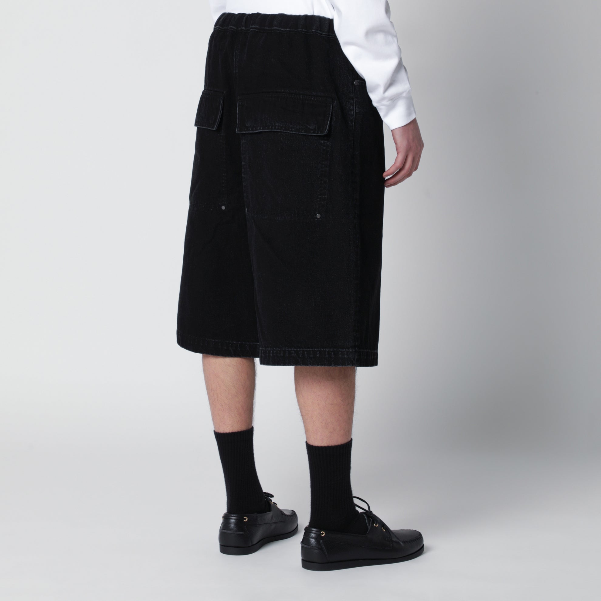 Bermuda Baggy in denim nero