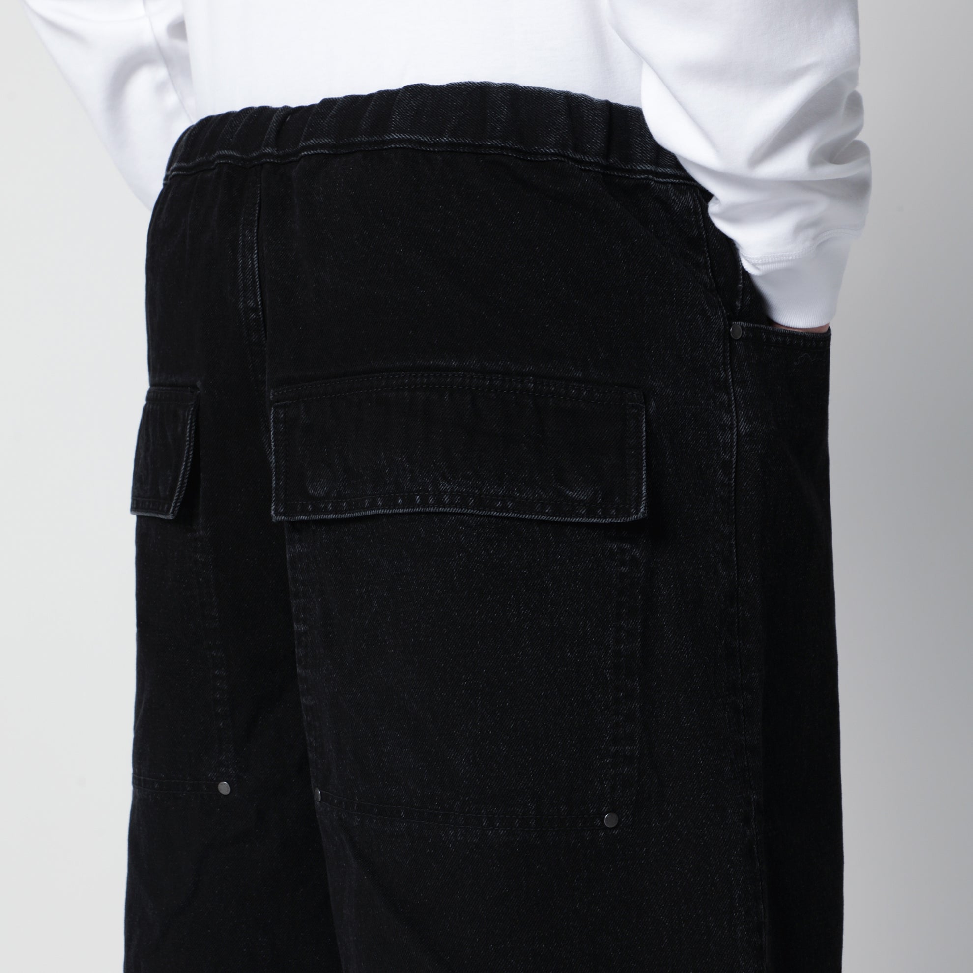 Bermuda Baggy in denim nero