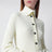 White high-neck Henley top