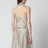 Flowing champagne-colored top