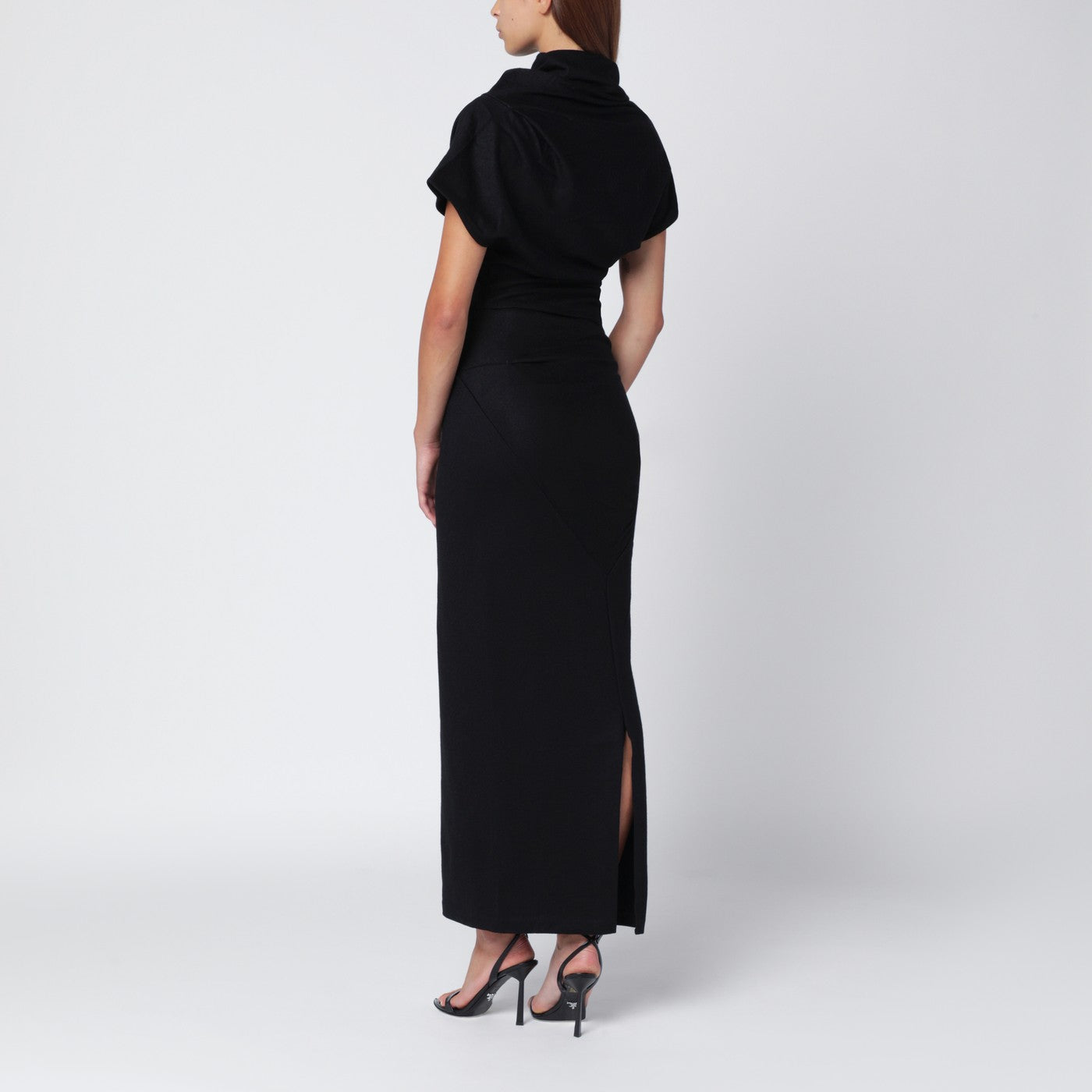 Entire Studios Black wool midi dress | TheDoubleF Entire Studios Black wool midi dress | TheDoubleF