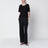 Ezra T-shirt in black wool blend