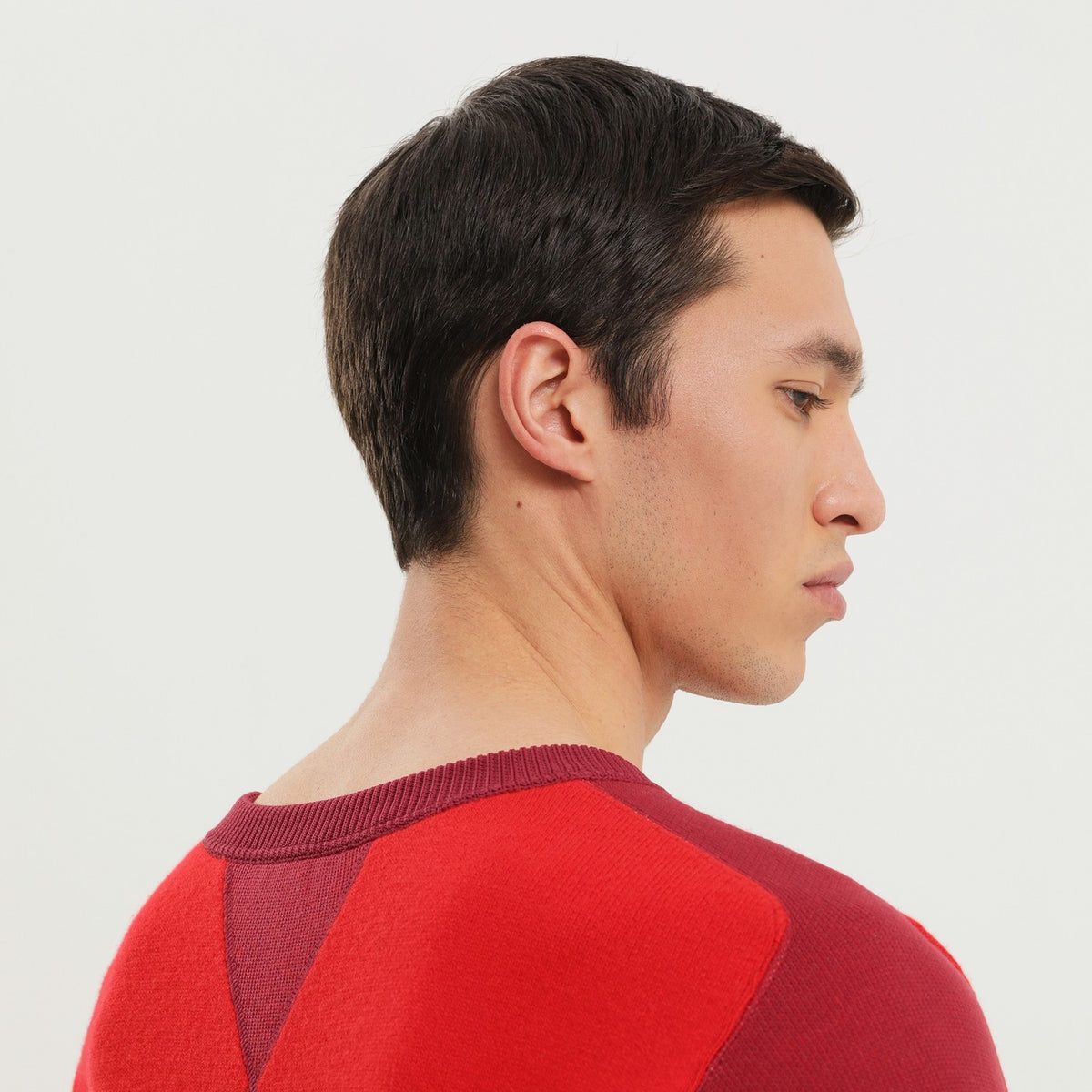 Colorblock Crew 1989 STUDIO Color block crew neck sweater | TheDoubleF