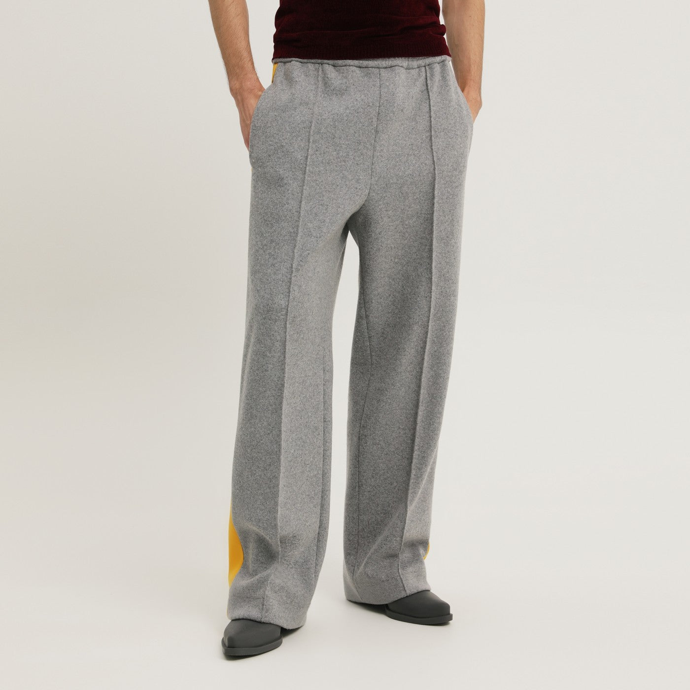Pants with side stripe