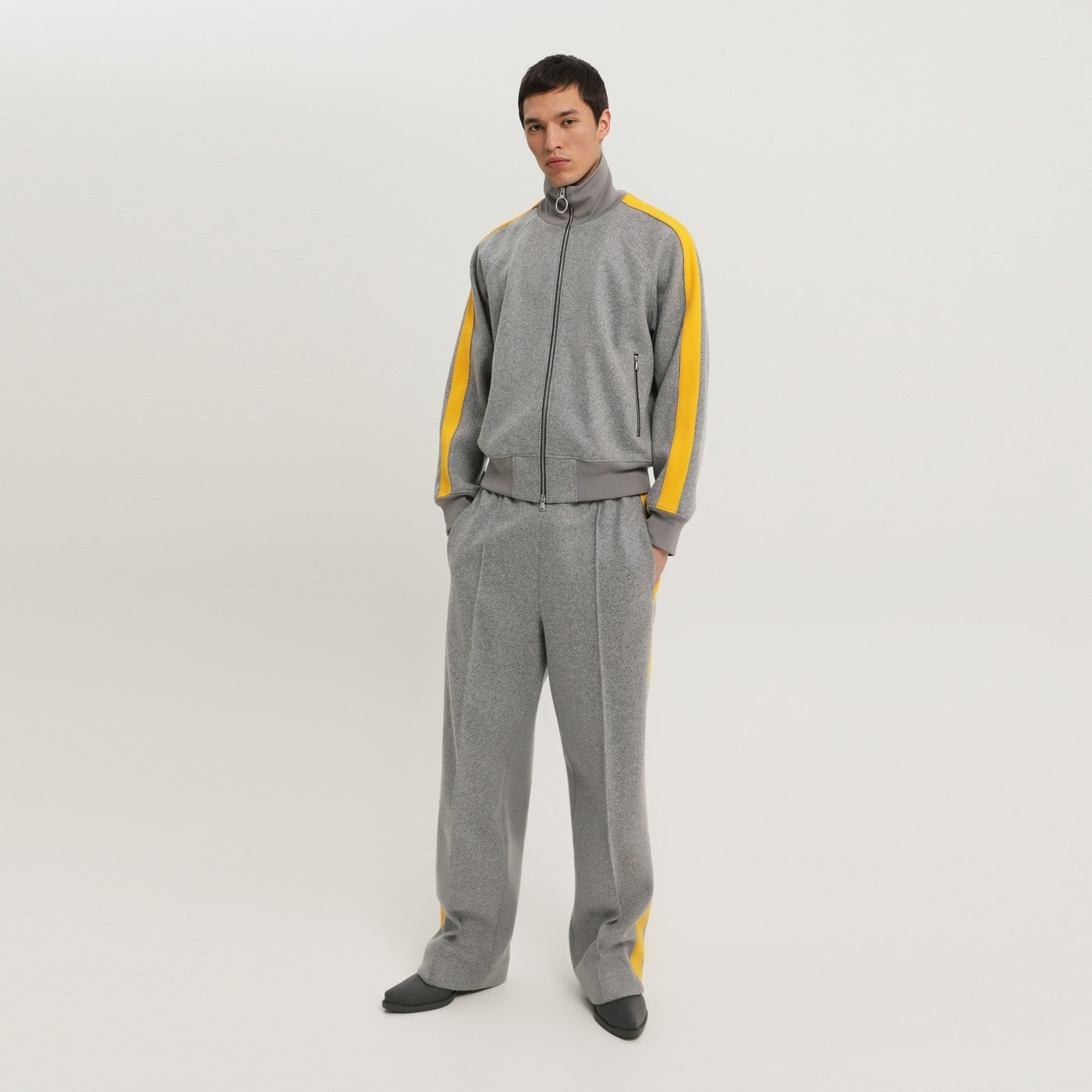 Pants with side stripe