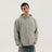 Gray knitted hoodie