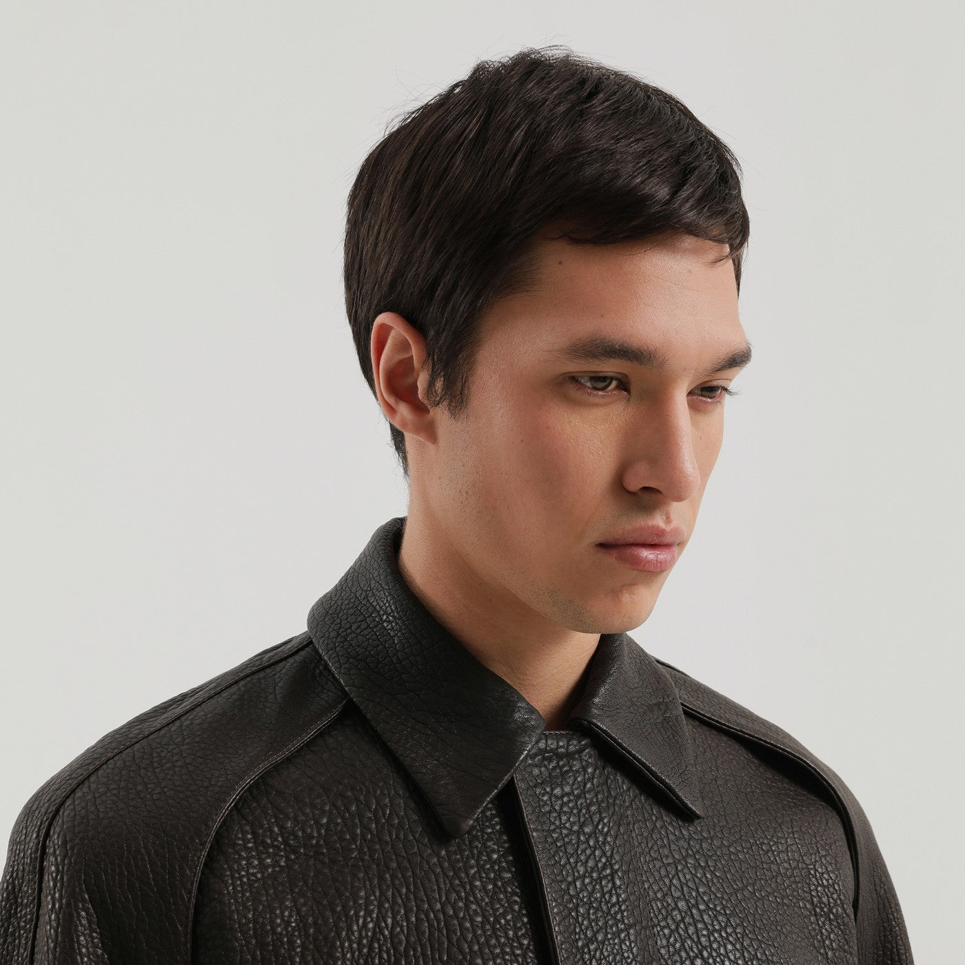 Brown leather jacket