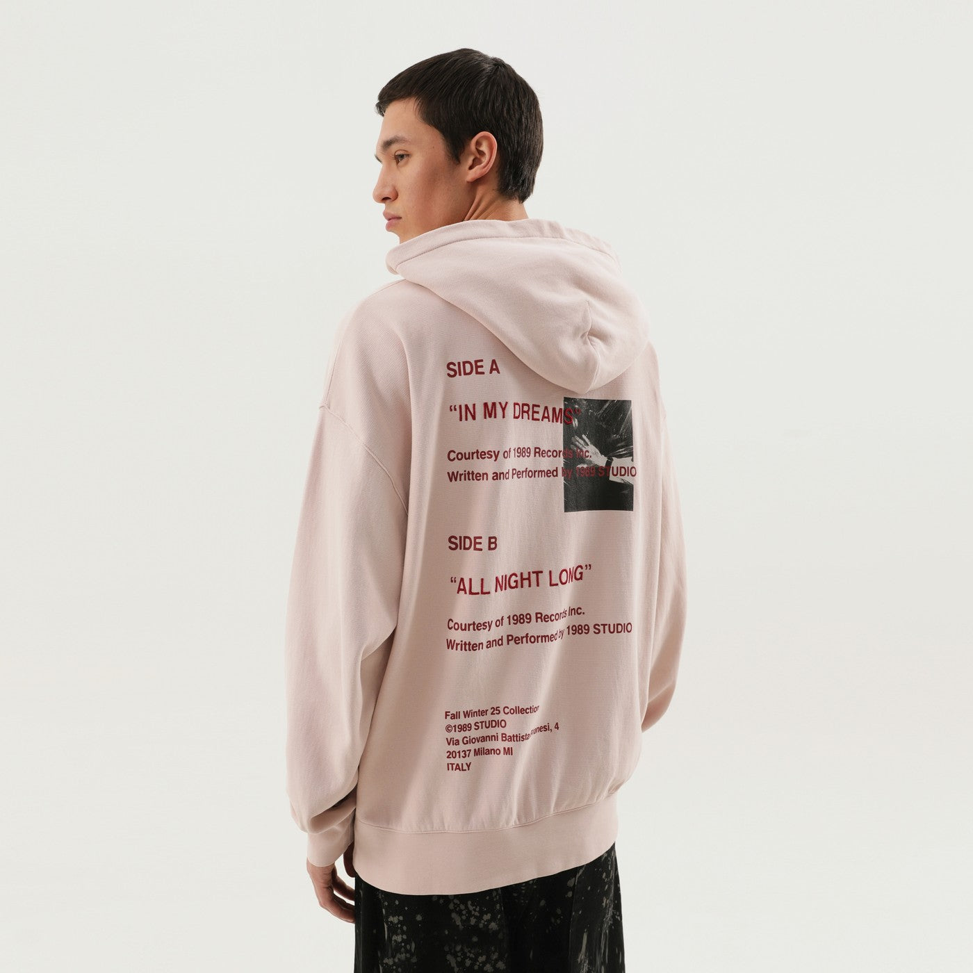 Hooded sweatshirt In My Dreams pink
