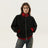 Giacca reversibile rossa e nera