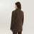 Blazer croisé marron à rayures