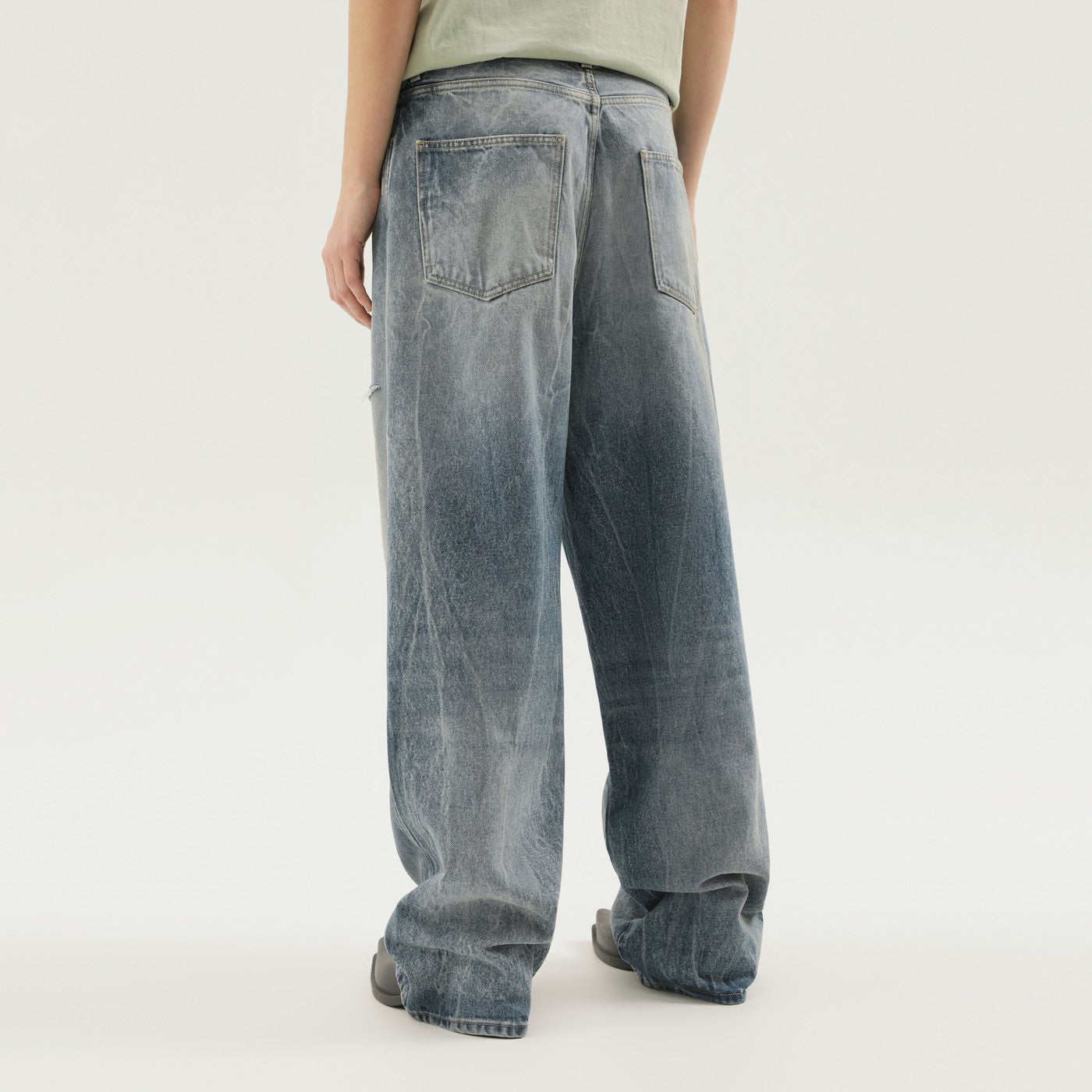 Rhodesian pants in stone blue denim