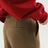 Pantalons droits en laine vert olive