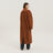 Brown corduroy leather Mackintosh coat