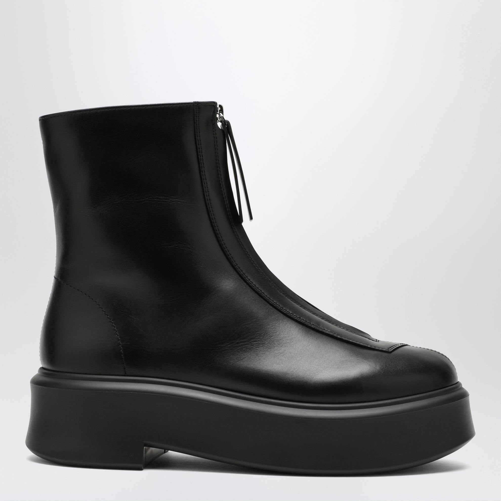 Stivale Zipped Boot I nero in pelle