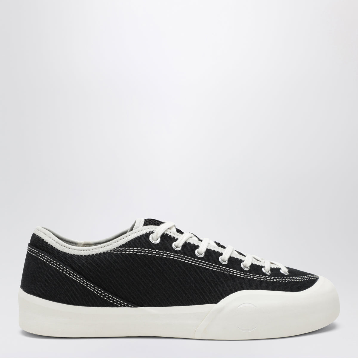 Sneakers 1.30PM noires/blanches en toile