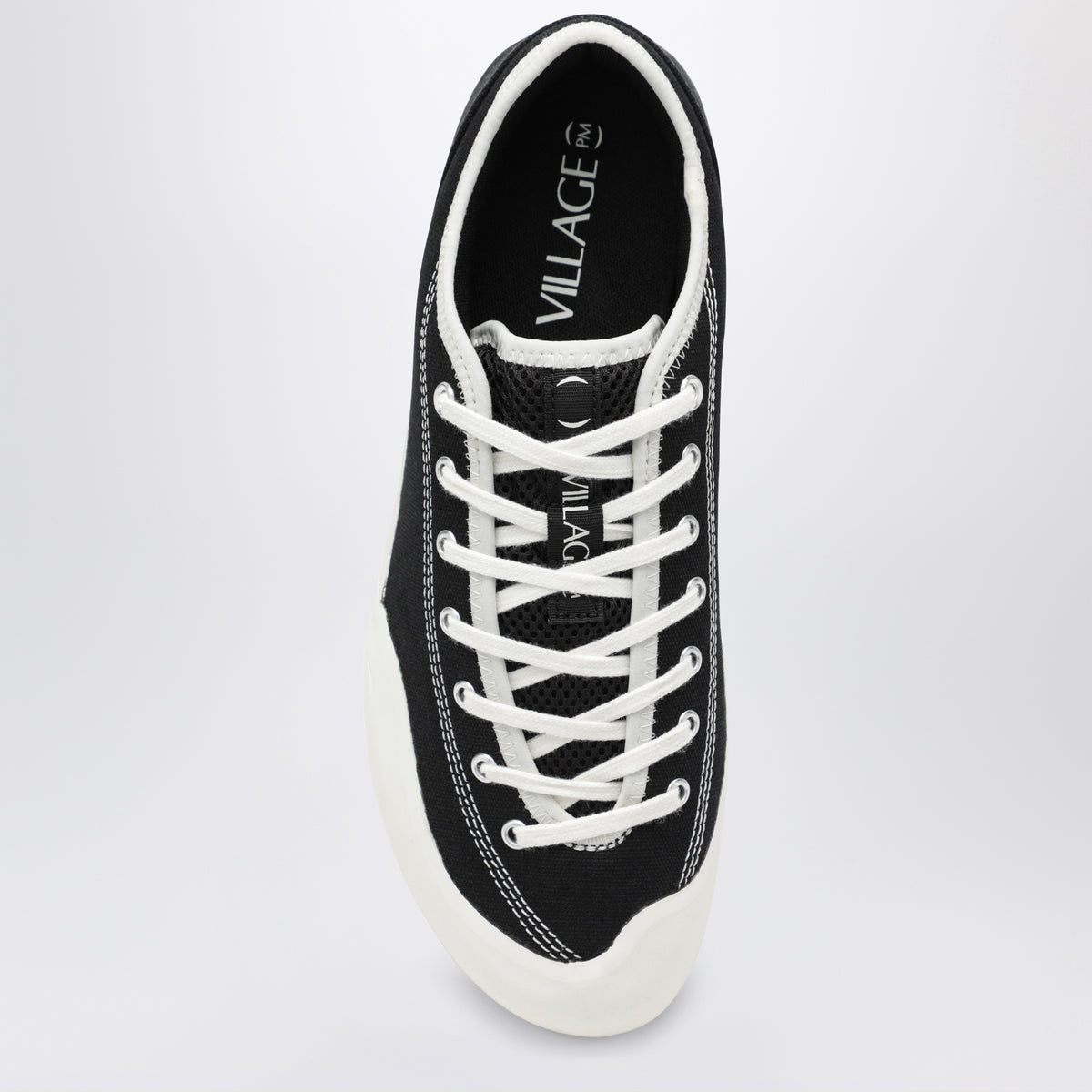 Sneakers 1.30PM noires/blanches en toile