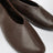 Slipper Stella marroni in pelle e shearling