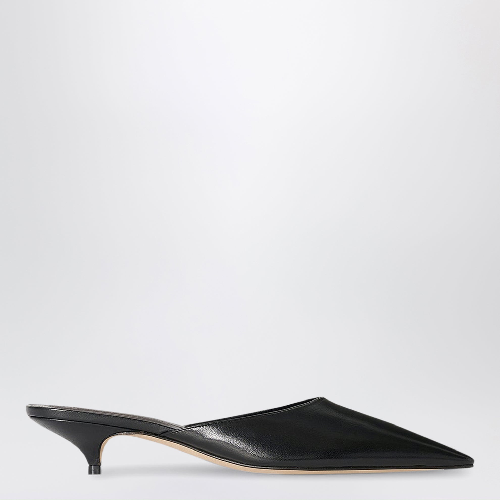 Mules Liisa noires en cuir d’agneau