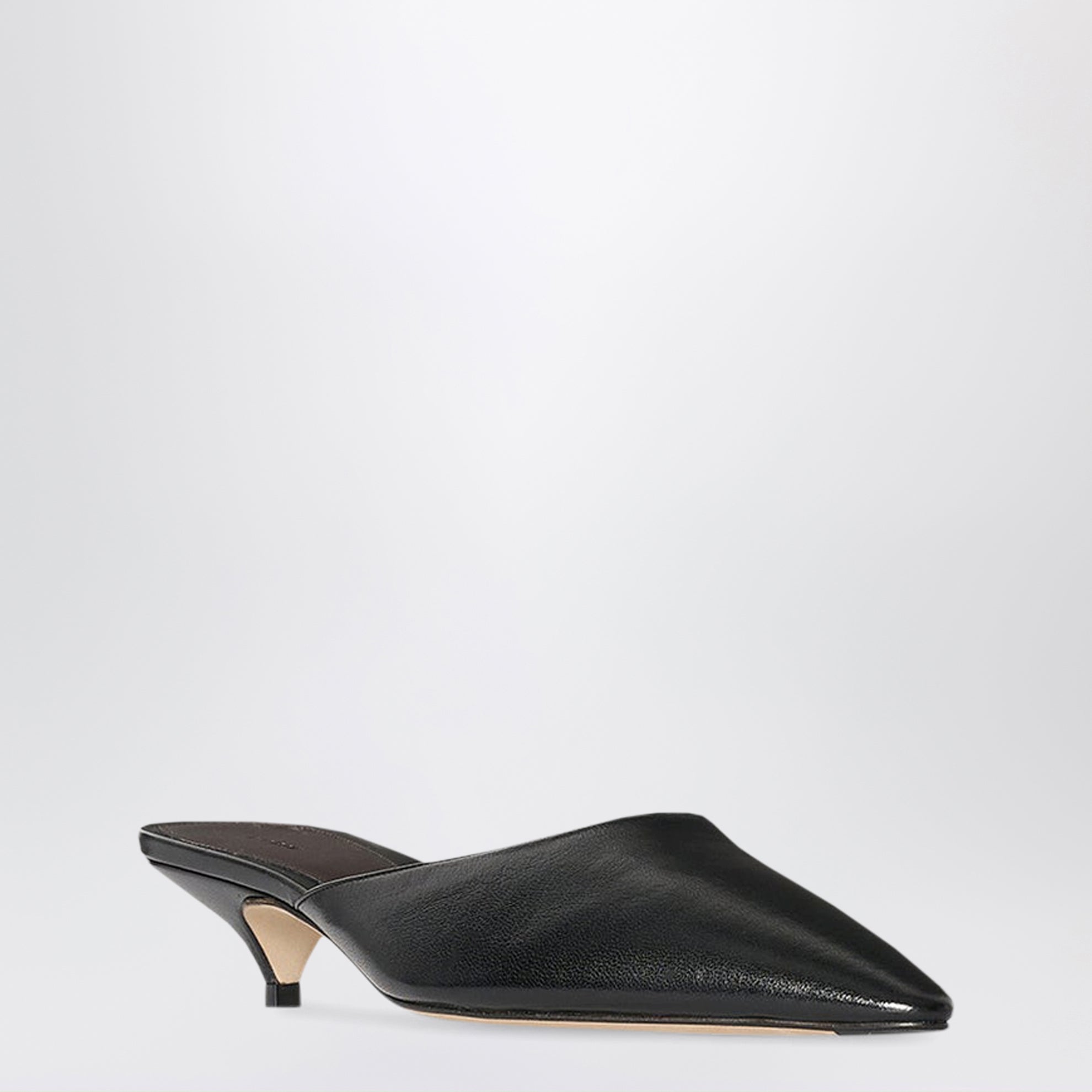 Mules Liisa noires en cuir d’agneau